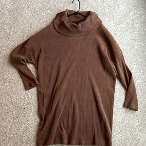 Gap size large camel sweater dress with scoop neck